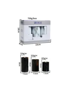 Vela LED Diseño de mármol