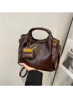 Bolso de mano con cierre de cremallera